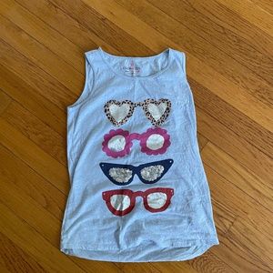 girls Crewcuts/ j crew  sunglass tank, size xl/ 12-14